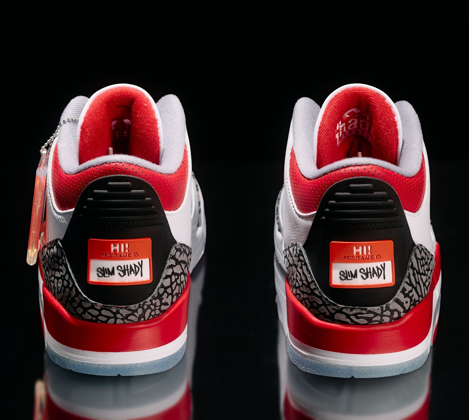 Air Jordan 3 “Slim Shady” PE — the Super Bowl LVI pair — signed, from Eminem's collection (angle 7)
